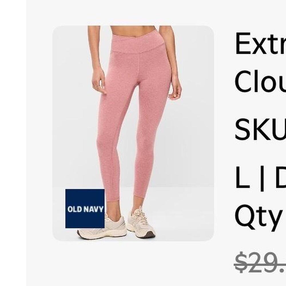 Old navy cloudcomfy 78 leggings